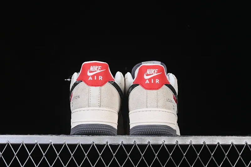 All categories Nk Air Force 1 Air Force series Nk Air Force 1 Low Air Force low top Nike Air Force 1'07 Low LV joint pigbami gray red Air Force 1 low top casual sneakers MZ9588-806